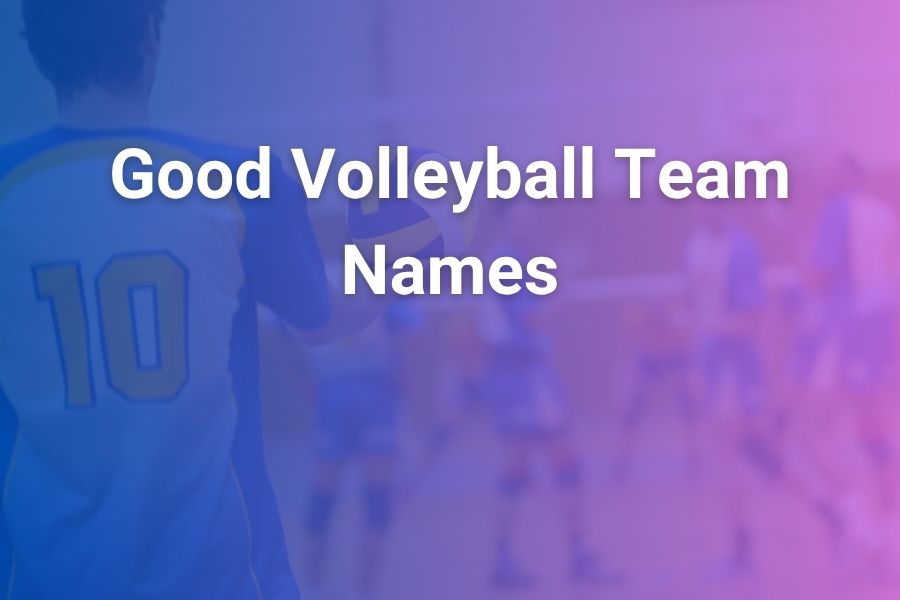 Good Volleyball Team Names Ideas That Stand Out Everywhere
