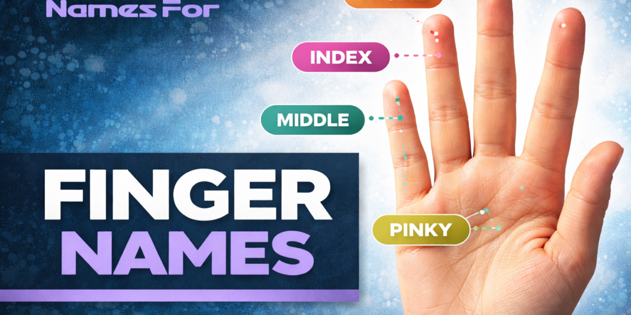 Finger Names Explained: Meaning, Anatomy, and Everyday Use